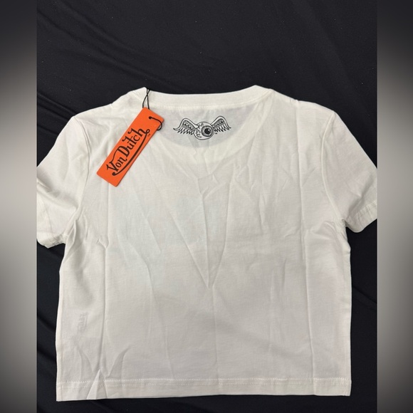 Von Dutch White cropped T-Shirt - Picture 2 of 3